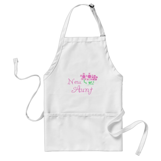 New Aunt Pink Flowers Tshirts and Gifts Standard Apron (Front)