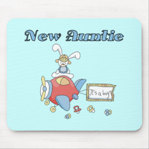 New Auntie - Airplane Tshirts and Gifts Mouse Pad
