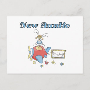 New Auntie - Airplane Tshirts and Gifts Postcard
