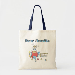 New Auntie - Airplane Tshirts and Gifts Tote Bag