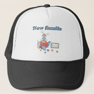 New Auntie - Airplane Tshirts and Gifts Trucker Hat