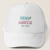 New Auntie Est 2023 - Trucker Hat New Aunt