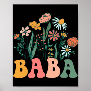 New Baba Wildflower First Birthday & Baby Show Poster
