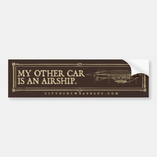 New Babbage Airship Bumper Sticker