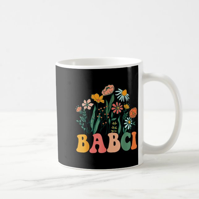 New Babci Wildflower First Birthday &amp; Baby Sho Coffee Mug (Right)