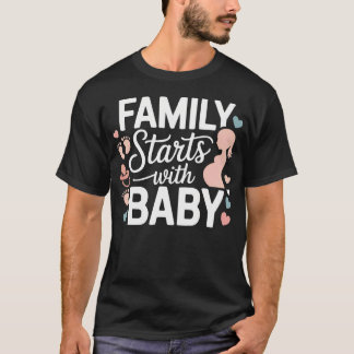 New Baby 2026 Baby Announcement Mom To Be Dad To T-Shirt