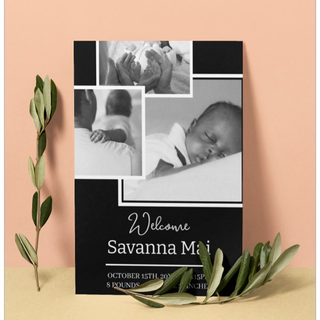 New Baby Announcement Card (Creator Uploaded)