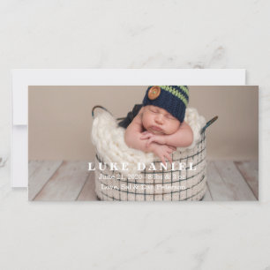 New Baby Announcement Photo Cards