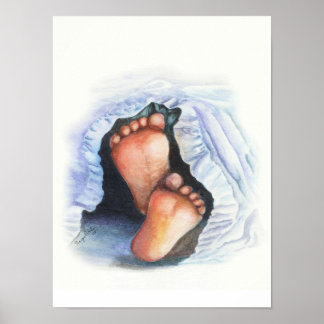 New Baby - baby feet print