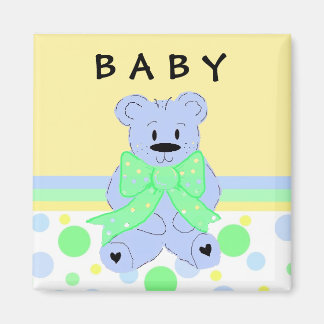 New Baby Blue Teddybear Magnet
