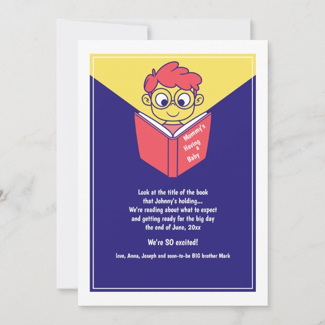 New Baby Book Pregnancy Announcement (Front)