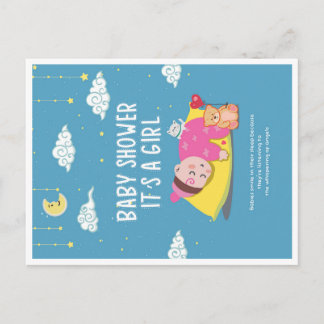 New Baby Born Greeting Card Girl