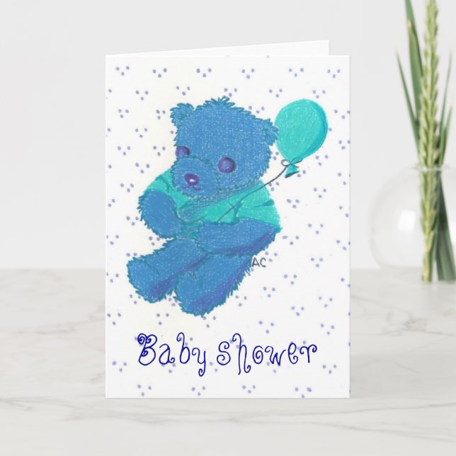 New Baby Boy , Baby shower Card (Front)