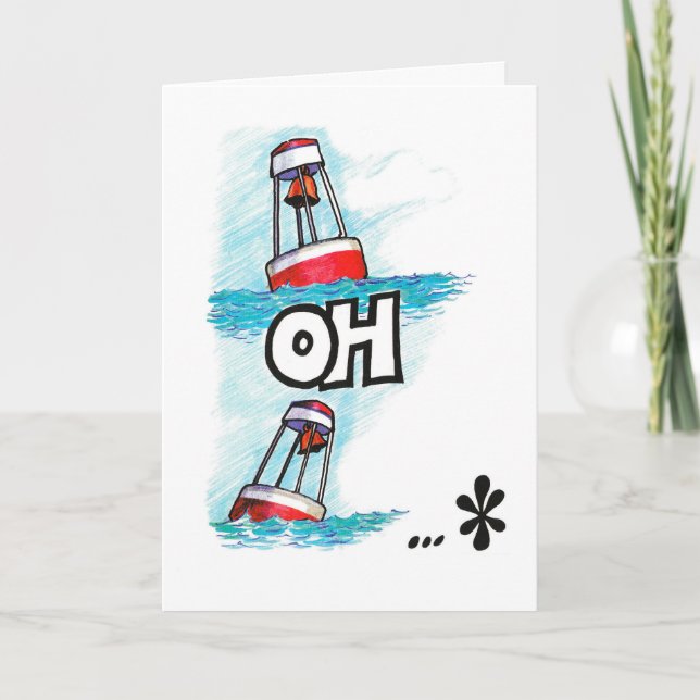 New baby boy, birthday card, "boy oh boy" card (Front)