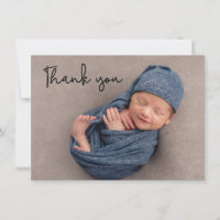 New baby brother Announcement Photo Thank you