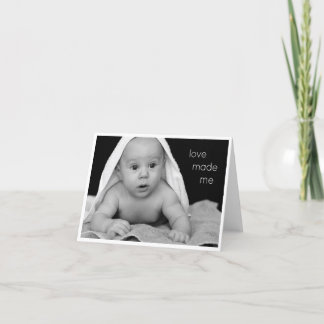 New baby card