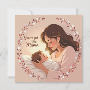 New baby card for mom warm heartfelt message