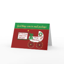 New baby Christmas card  Love God