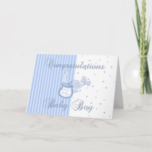 New Baby Congratulations - New Baby Boy Card