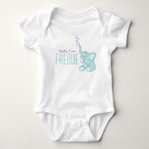 New baby elephant welcome boys name shirt