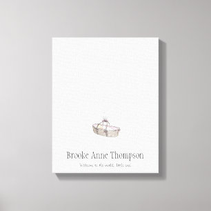 New Baby Fingerprint Balloon Guestbook - Pink