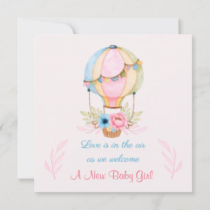 New Baby Girl Birth Announcement