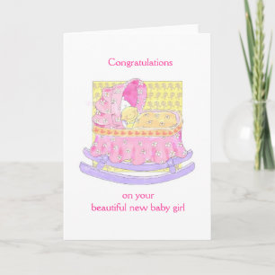 new baby girl card