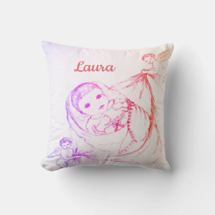 New Baby Girl design Throw Pillow