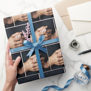 New Baby' Hand In Man's Hand Wrapping Paper