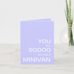 New Baby Minivan Card