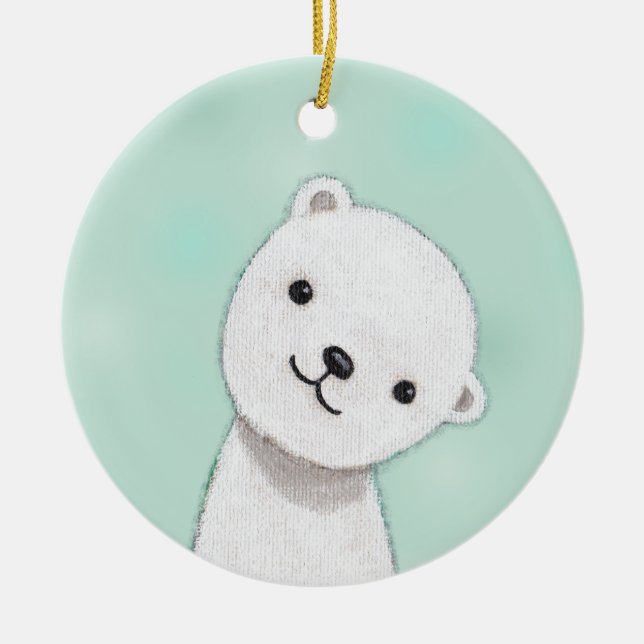 New Baby Ornament Custom Personalized Ornament (Front)