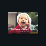 New Baby Our First Christmas as Grandparents Canvas Print<br><div class="desc">This simple photo canvas print will be a great Christmas gift for new grandparents. All text can be customized including changing "grandpa & grandma" to "papa & nana" or any wording of your choice. Add your own photo to create the perfect Christmas keepsake to celebrate their first holiday season as...</div>