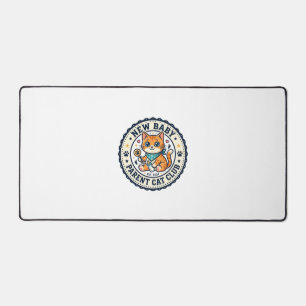 New Baby Parent Cat Cat Mom Gift Idea - New Baby P Desk Mat