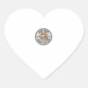 New Baby Parent Cat Cat Mom Gift Idea - New Baby P Heart Sticker