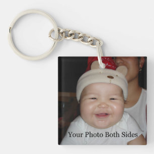 New Baby Photo Keychain