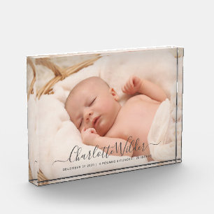 New Baby Photo Script Name Birth Stats