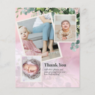 New Baby Photo Thank You Cards Modern Budget