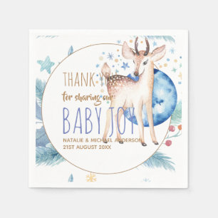New Baby Photo Thank You Cards Modern Budget Napkin