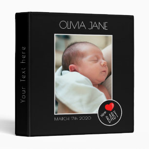 New Baby Photograph Frame - Custom Photo Binder