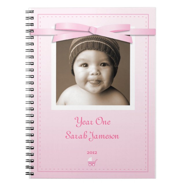 New baby Pink Ribbon Notebook (Front)