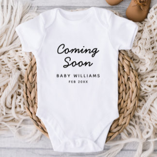 New Baby Pregnancy Announcement Baby Bodysuit