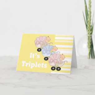 New Baby Triplet Boy and Girls Announcement