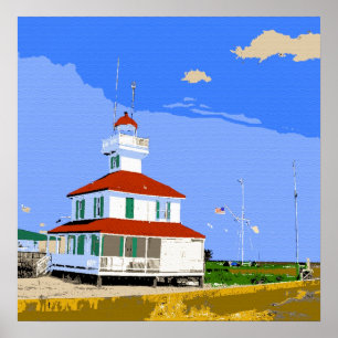 New Basin Canal Lighthouse New Orleans Poster