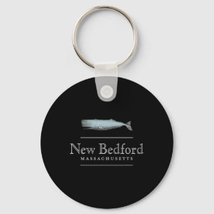 New Bedford Machusetts Vintage Whale Design Keychain