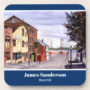 New Bedford Massachusetts New England Painting Coaster