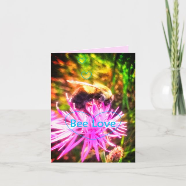 NEW BEE LOVE GREETING CARD (Front)