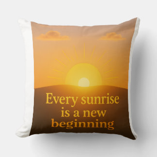 new begining in lif throw pillow