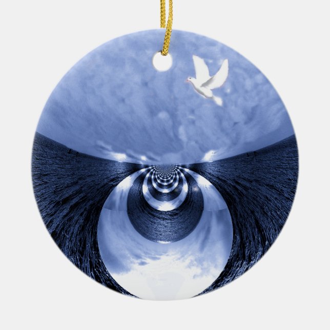 New Beginnings#1_ Ceramic Ornament (Front)