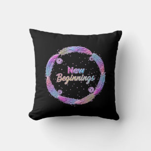 New Beginnings 2027 Throw Pillow