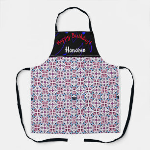 New Beginnings Birthday Pretty Pattern   Apron